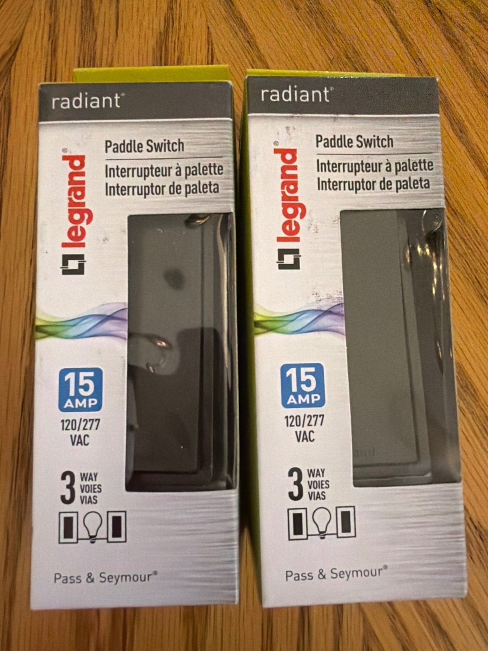 NWT Legrand Radiant Paddle Switch graphite